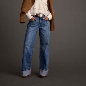 NEW - Tags On: 12th Tribe Presley Cuffed Straight Leg Denim Size 30